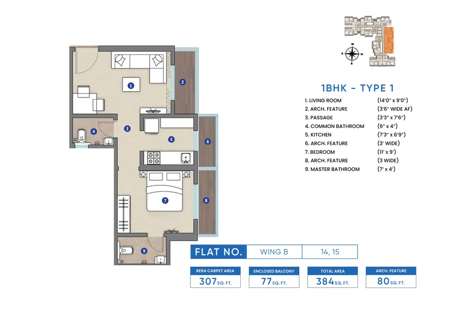 1/2 BHK Flats in Borivali East