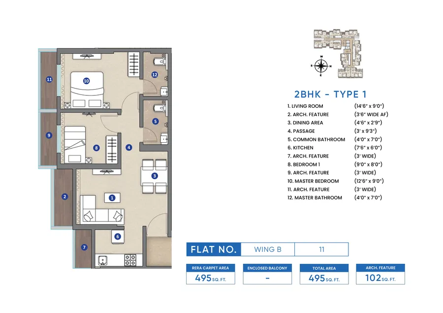 1/2 BHK Flats in Borivali East